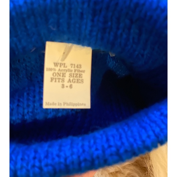 NWT knit hat and glove set with rabbit fur age 3-6 - Picture 3 of 3